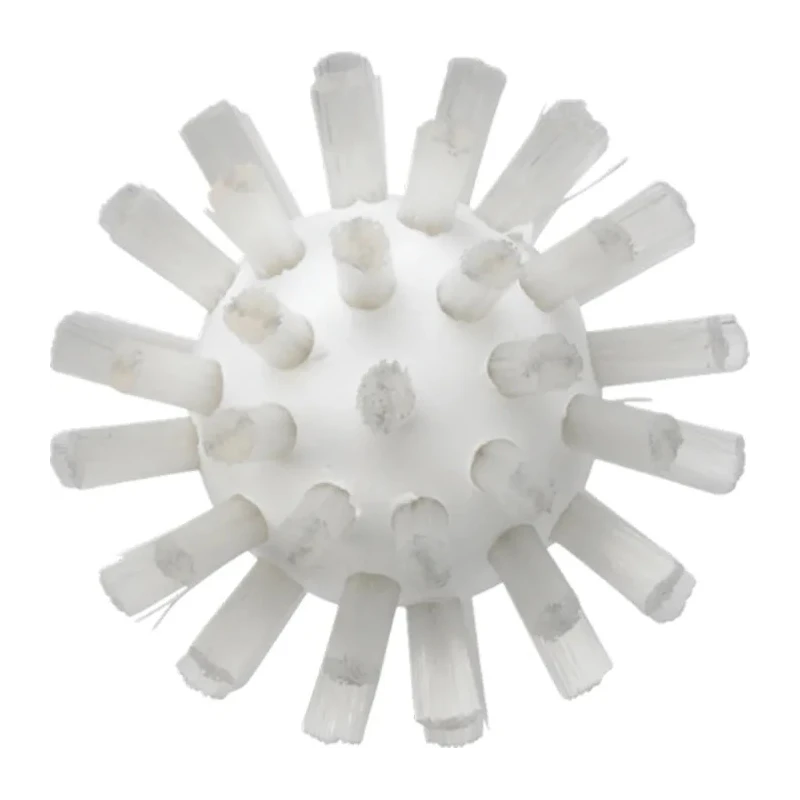 Vikan White Bottle Brush with 10 mm Bristle Length, 140 mm Overall Length, 50 mm Diameter, Polypropylene Handle 5380505