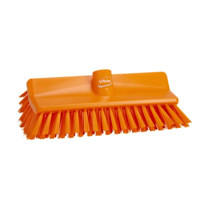 Vikan Hard Bristle Scrubbing Brush Orange, 41 mm Bristle Length, Polyester Bristle Material 70477