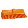 Vikan Hard Bristle Scrubbing Brush Orange, 41 mm Bristle Length, Polyester Bristle Material 70477