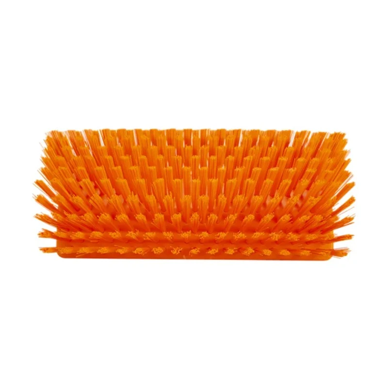 Vikan Hard Bristle Scrubbing Brush Orange, 41 mm Bristle Length, Polyester Bristle Material 70477