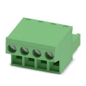 Phoenix Contact Pluggable Terminal Block 4-Contact 5.08 mm Pitch 630V Polyamide Housing Straight Push-in Spring 1777303