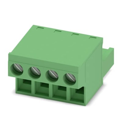 Phoenix Contact Pluggable Terminal Block 4-Contact 5.08 mm Pitch 630V Polyamide Housing Straight Push-in Spring 1777303