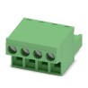 Phoenix Contact Pluggable Terminal Block 4-Contact 5.08 mm Pitch 630V Polyamide Housing Straight Push-in Spring 1777303