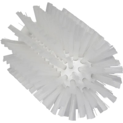 Vikan White Bottle Brush with Polyester Bristles, 24 mm Bristle Length, 155 mm Overall Length, 77 mm Brush Diameter 5380775