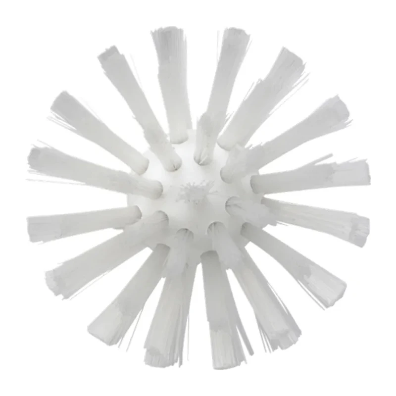 Vikan White Bottle Brush with Polyester Bristles, 24 mm Bristle Length, 155 mm Overall Length, 77 mm Brush Diameter 5380775