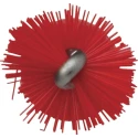 Vikan Red Bottle Brush Polyester Bristle with Polypropylene Handle 5mm x 200mm x 12mm 53544