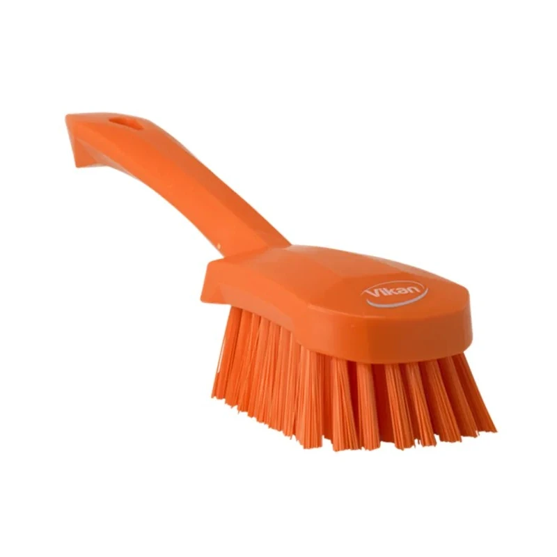 Vikan Hard Bristle Orange Scrubbing Brush, 36 mm Bristle Length, Polyester Bristle Material 41927