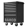 Bahco 7 Drawer Wheeled Tool Trolley Solid Steel 763mm x 501mm x 956mm Load Capacity 600kg 1475K7BLACK