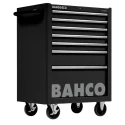 Bahco 7 Drawer Wheeled Tool Trolley Solid Steel 763mm x 501mm x 956mm Load Capacity 600kg 1475K7BLACK