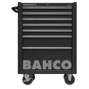 Bahco 7 Drawer Wheeled Tool Trolley Solid Steel 763mm x 501mm x 956mm Load Capacity 600kg 1475K7BLACK