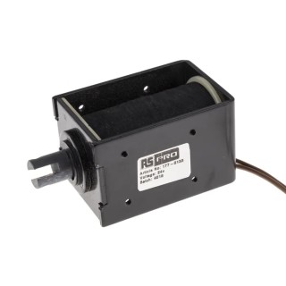 RS PRO Pull Action DC D-Frame Linear Solenoid 24V DC 84 mm Length 52 mm Width 58 mm Depth 177-0133