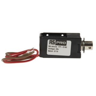 RS PRO Linear Solenoid Pull Type Actuator 24V 80W Maximum Stroke 12mm 177-0140
