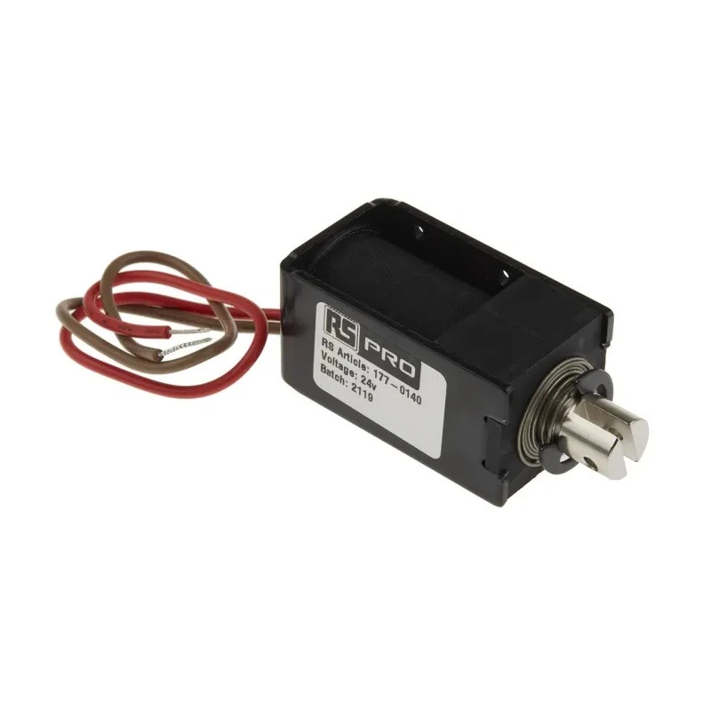 RS PRO Linear Solenoid Pull Type Actuator 24V 80W Maximum Stroke 12mm 177-0140