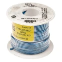 Alpha Wire Hookup Wire TEFLON Series Blue 18 AWG Silver Plated Copper, 19x0.25 mm Strands, 30 m Length 5857 BL005