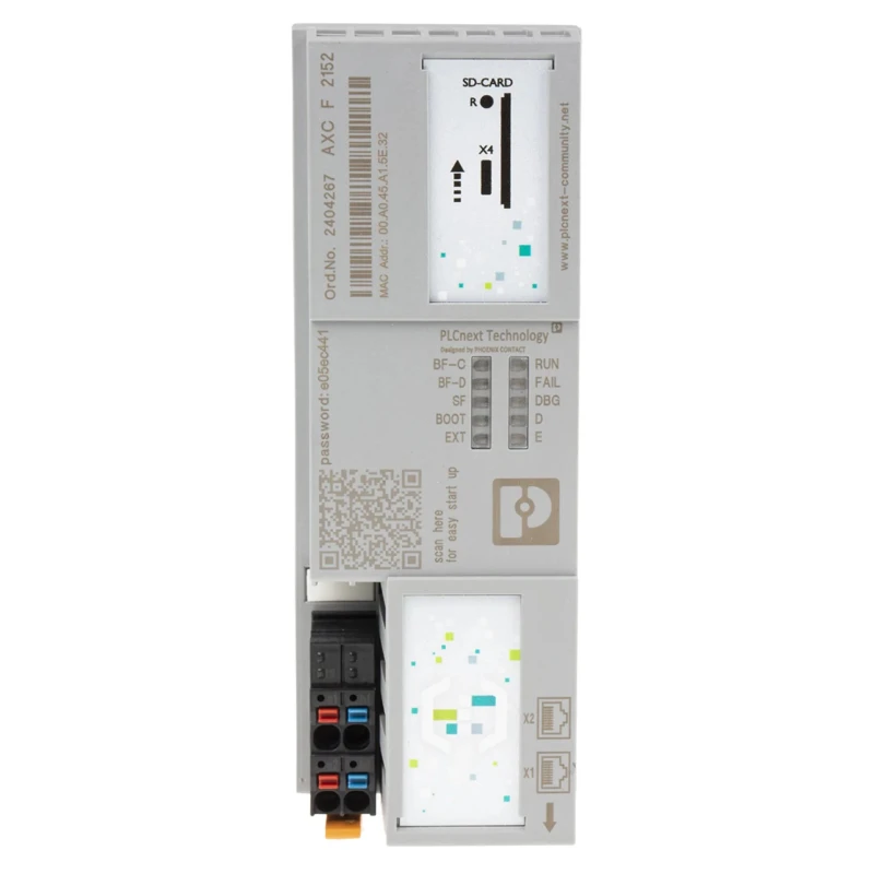 Phoenix Contact AXC F 2152 Series Controller 24V DC, 2 RJ45 Communication Ports, 8MB Program Capacity 2404267