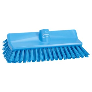 Vikan Blue Scrubbing Brush with 41 mm Polyester Bristle Length, 150 mm Width, 265 mm Length, Model 70473