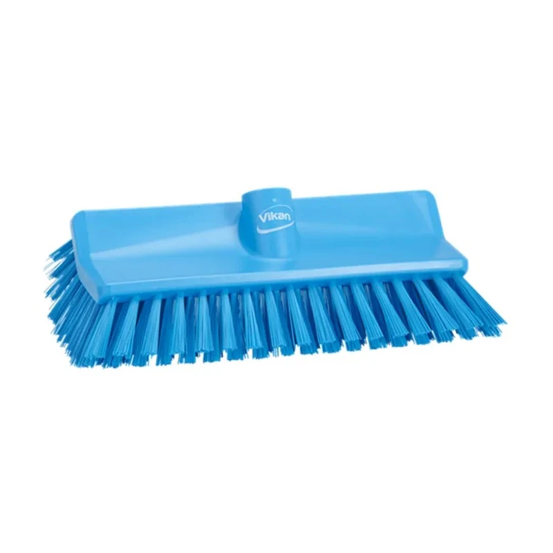 Vikan Blue Scrubbing Brush with 41 mm Polyester Bristle Length, 150 mm Width, 265 mm Length, Model 70473