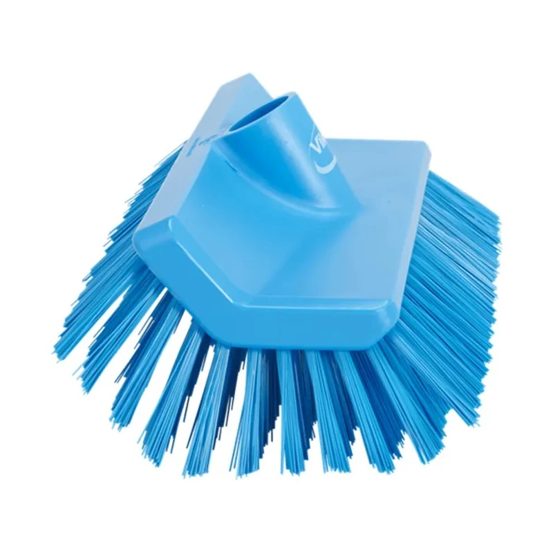Vikan Blue Scrubbing Brush with 41 mm Polyester Bristle Length, 150 mm Width, 265 mm Length, Model 70473