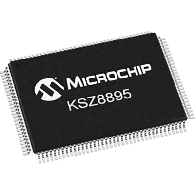Microchip 128-Pin PQFP 5-Port Layer 2 Managed Switch IC 3.3 V 100 Mbps KSZ8895MQXCA