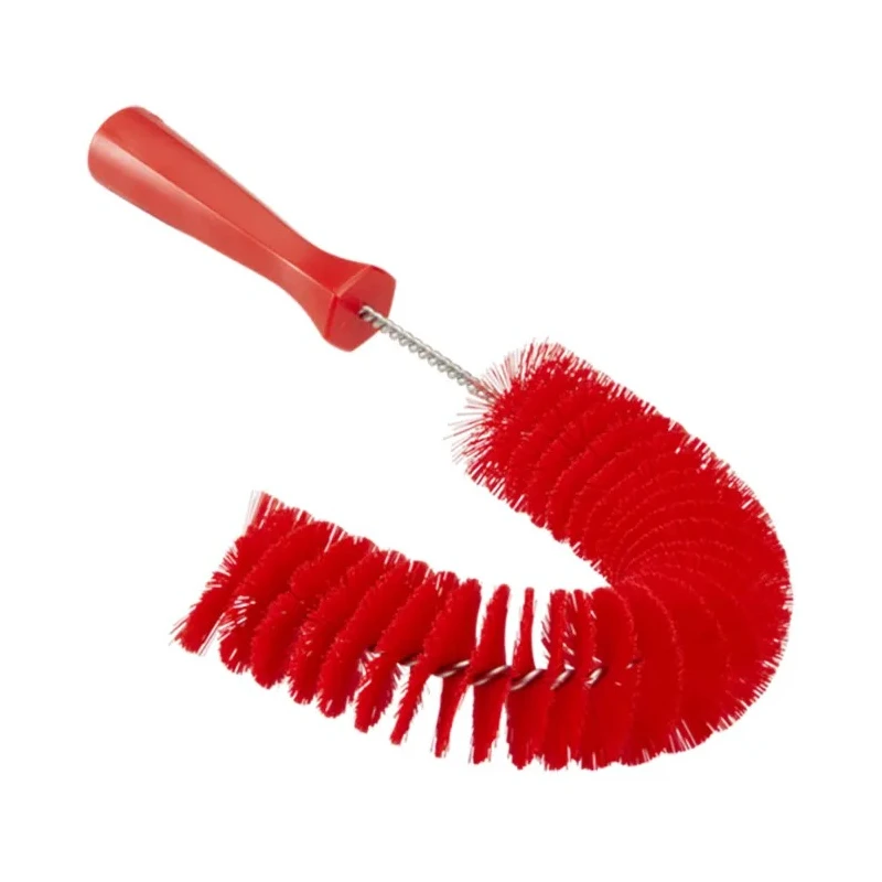 Vikan Red Scrubbing Brush with Polyester Bristle Material 20mm Width 360mm Length 55mm Height 53724