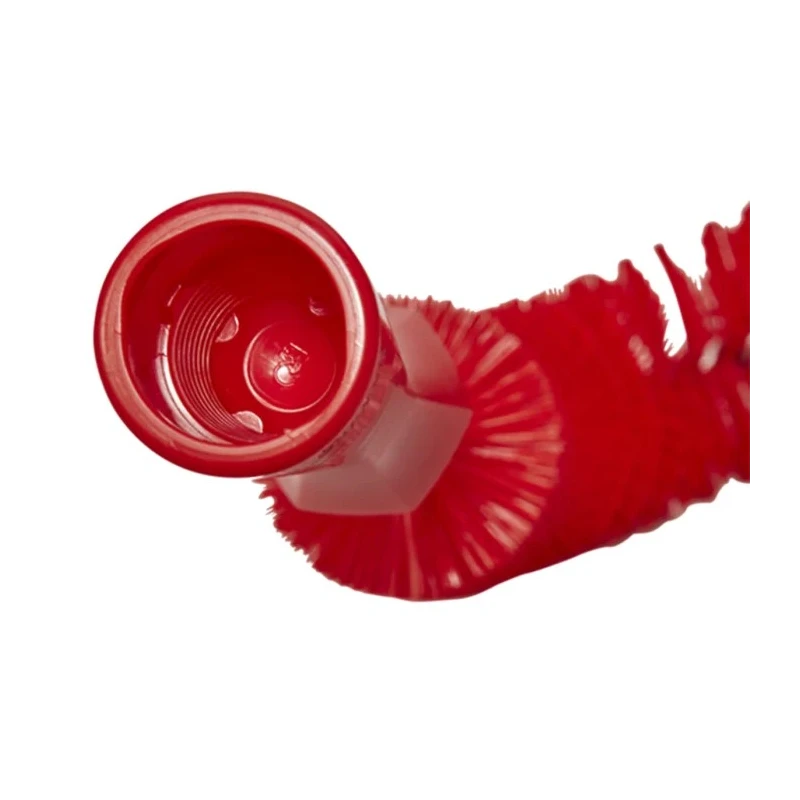 Vikan Red Scrubbing Brush with Polyester Bristle Material 20mm Width 360mm Length 55mm Height 53724