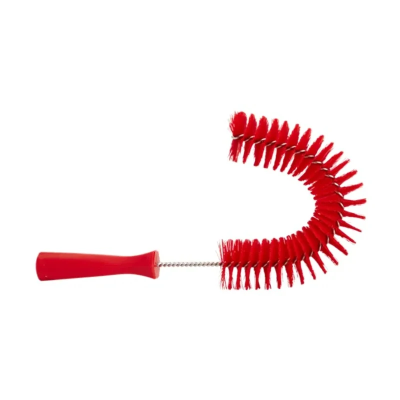 Vikan Red Scrubbing Brush with Polyester Bristle Material 20mm Width 360mm Length 55mm Height 53724