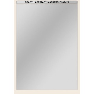 Brady Silver Label Sheet Laser Printing Labels A4 Sheet 297mm x 210mm Pack of 10 ELAT-28-773-10SH