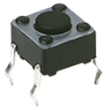 C & K 6x6 mm IP40 Tactile Switch Top Actuator 1.05 mm SPST Momentary 50mA 12V dc Surface Mount 