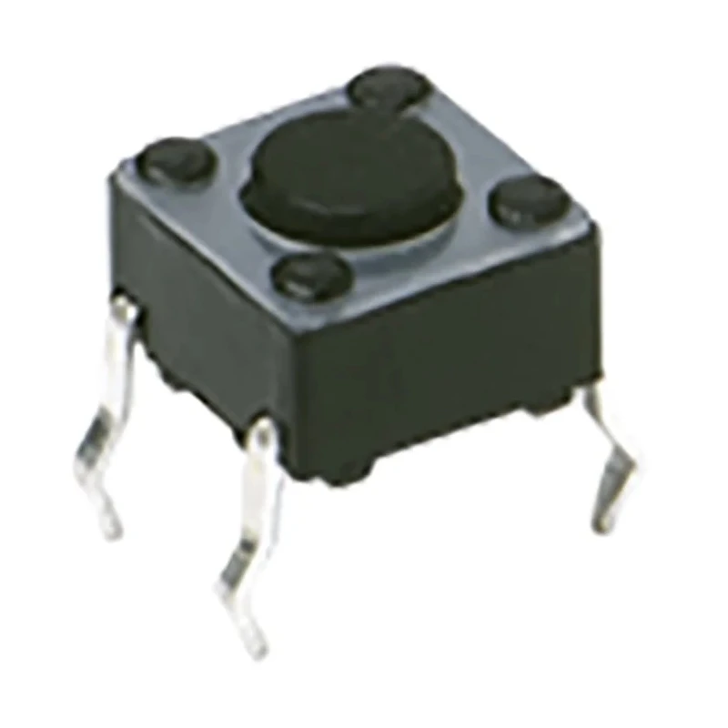 C & K 6x6 mm IP40 Tactile Switch Top Actuator 1.05 mm SPST Momentary 50mA 12V dc Surface Mount 