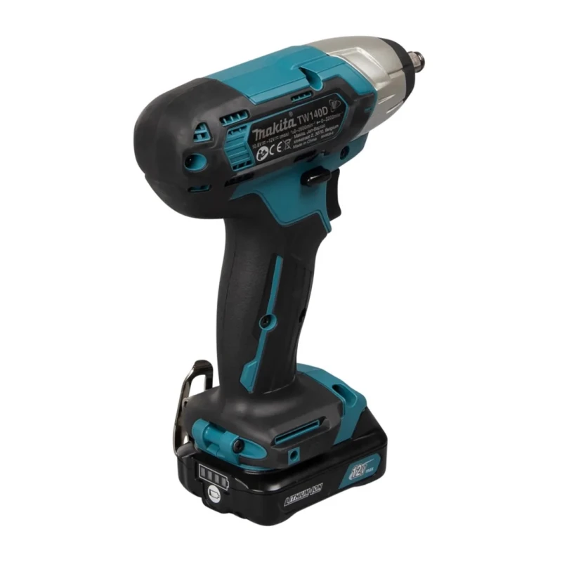 Makita Cordless Body Only Impact Wrench 12V, Brushed Motor, 140Nm Torque, 2600rpm Speed TW140DZ