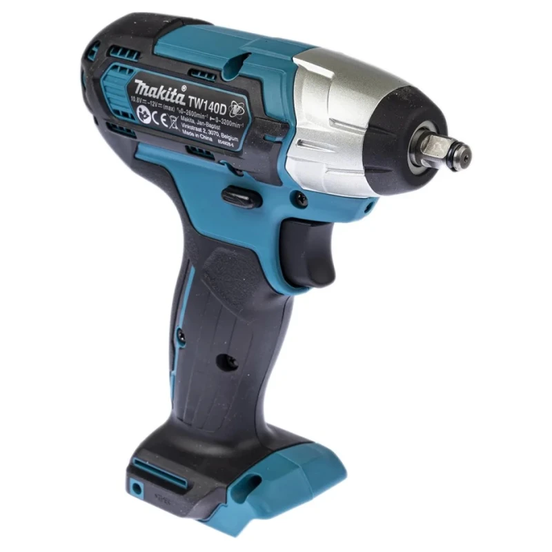 Makita Cordless Body Only Impact Wrench 12V, Brushed Motor, 140Nm Torque, 2600rpm Speed TW140DZ