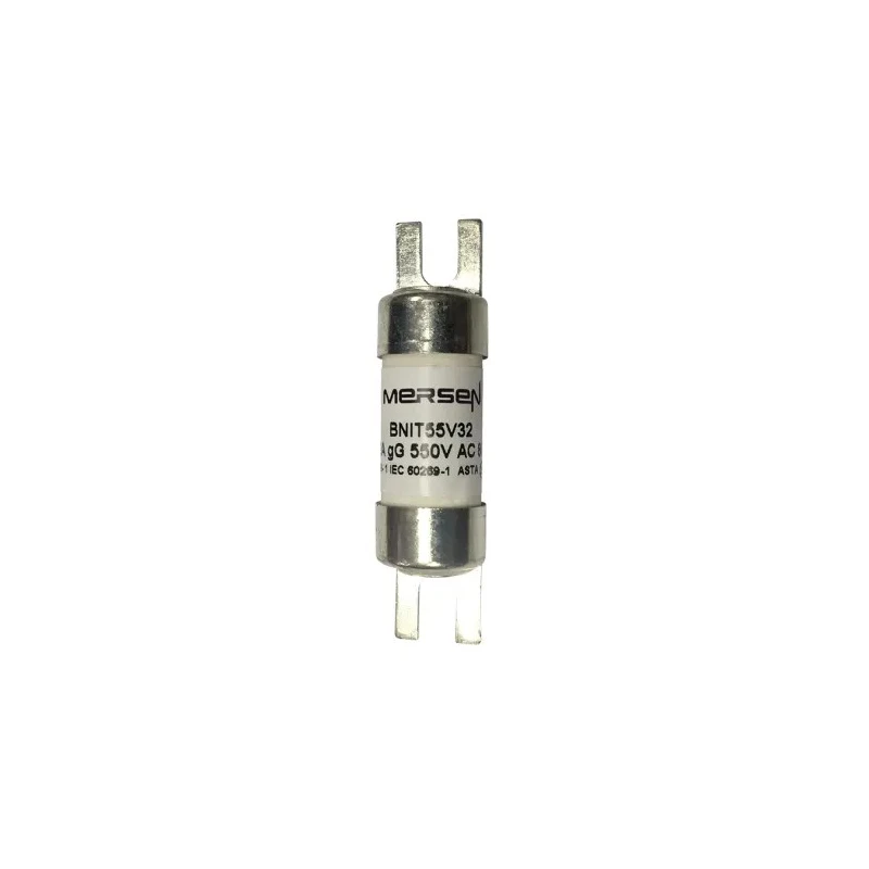 Mersen 32A Slotted Tag Fuse BS 88 A1 250, 550 V dc IEC 60269 F1019227 / BNIT55V32