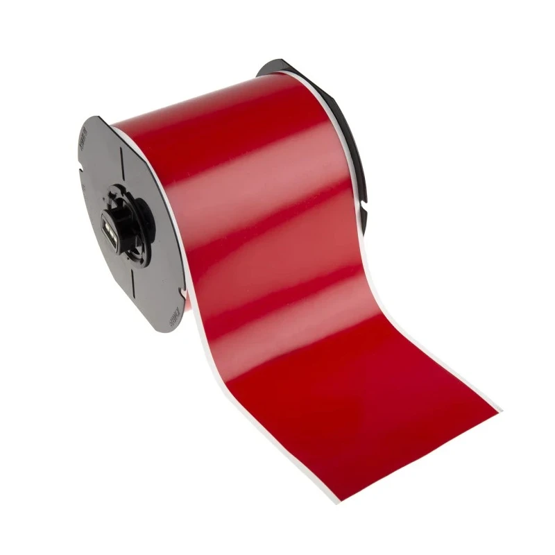 Brady Red Red Print Label Roll Vinyl Material 101 mm Width 30.5 m Length B30C-4000-7569-RD