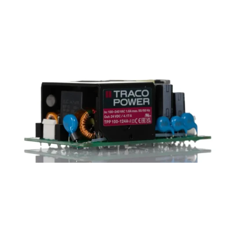 TRACOPOWER Switching Power Supply Chassis Mount 24V DC, 100W, 85V-264V AC Input, TPP 100-124A-J