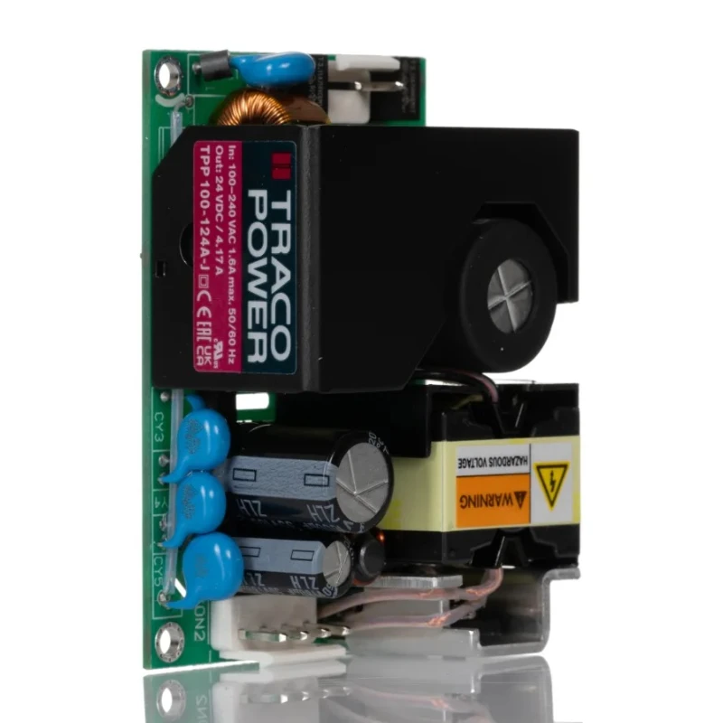 TRACOPOWER Switching Power Supply Chassis Mount 24V DC, 100W, 85V-264V AC Input, TPP 100-124A-J