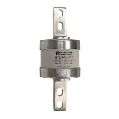 Mersen 670A Bolted Tag Fuse C3 415V AC High Speed Central Bolted Tag Fuse-links gG 133 mm N226332 / BTLM42V670