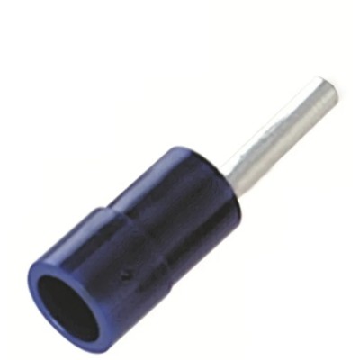 RS PRO Insulated Crimp Pin Connector 16 AWG to 14 AWG 1.9 mm Pin Diameter 12 mm Pin Length Blue 178-8419