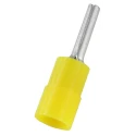 RS PRO Insulated Crimp Pin Connector 12 AWG to 10 AWG, Yellow, Nylon Insulation, 2.8 mm Pin Diameter, 14 mm Pin 178-8422