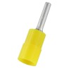 RS PRO Insulated Crimp Pin Connector 12 AWG to 10 AWG, Yellow, Nylon Insulation, 2.8 mm Pin Diameter, 14 mm Pin 178-8422