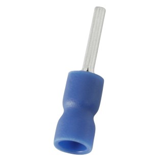 RS PRO Vinyl Insulated Crimp Pin Connector 16 AWG to 14 AWG, 1.9 mm Pin Diameter, 12 mm Pin Length, Blue 178-8428