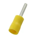 RS PRO Insulated Crimp Pin Connector 12 AWG to 10 AWG, 2.8 mm Pin Diameter, 14 mm Pin Length, Yellow 178-8426