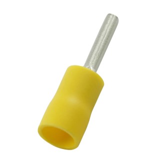 RS PRO Insulated Crimp Pin Connector 12 AWG to 10 AWG, 2.8 mm Pin Diameter, 14 mm Pin Length, Yellow 178-8426