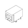 Molex RJ45 Connector Female Through Hole Cat3 Cat4 Unshielded Right Angle 1 Port 8 Way
