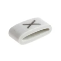 HellermannTyton Pre-Printed Slide-On Cable Marker, PVC White, Black Legend "X", Fits 1.8 mm to 6.3 mm Cable, 4.5mm HODS85