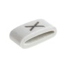 HellermannTyton Pre-Printed Slide-On Cable Marker, PVC White, Black Legend "X", Fits 1.8 mm to 6.3 mm Cable, 4.5mm HODS85