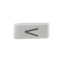 HellermannTyton Slide-On Pre-Printed Cable Marker , Black Legend "V", 6.3 mm Max Cable Diameter, 1.8 mm Min Cable HODS85
