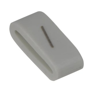 HellermannTyton Pre-Printed Slide-On Cable Marker, Black Legend "/", White PVC Material, 1.8 mm to 6.3 mm Cable HODS85