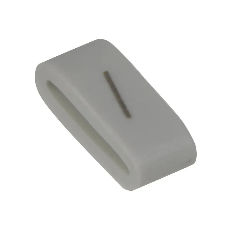 HellermannTyton Pre-Printed Slide-On Cable Marker, Black Legend "/", White PVC Material, 1.8 mm to 6.3 mm Cable HODS85