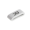 HellermannTyton Slide-On Cable Marker Black Legend "R" for 1.8 mm to 6.3 mm Cable Diameter HODS85