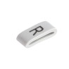HellermannTyton Slide-On Cable Marker Black Legend "R" for 1.8 mm to 6.3 mm Cable Diameter HODS85
